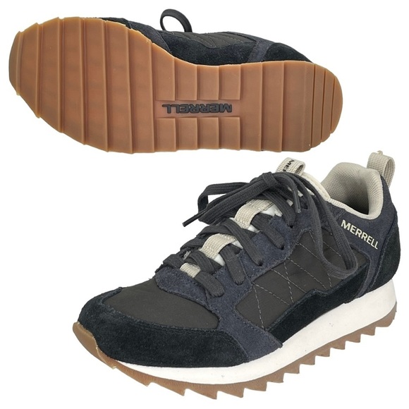 Merrell Alpine Dark Navy Leather Womens Sneakers Size 5M NWOB - Picture 7 of 10